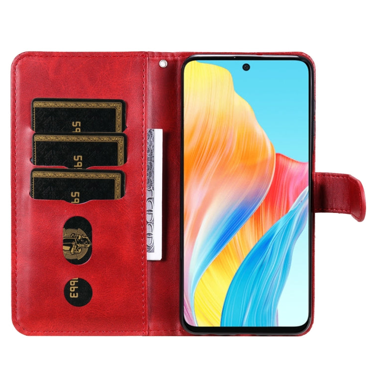 Fashion Calf Texture Zipper PU Leather Phone Case - For Oppo A58 4G / Reno10 / Reno10 Pro / A78 4G / Find X8 Pro