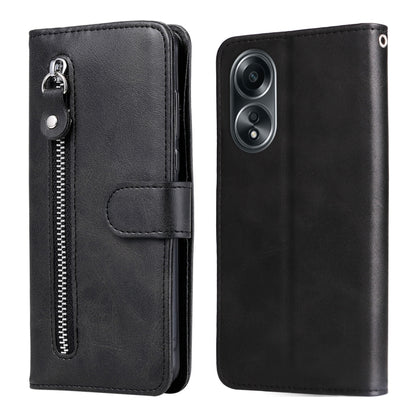 Fashion Calf Texture Zipper PU Leather Phone Case - For Oppo A58 4G / Reno10 / Reno10 Pro / A78 4G / Find X8 Pro