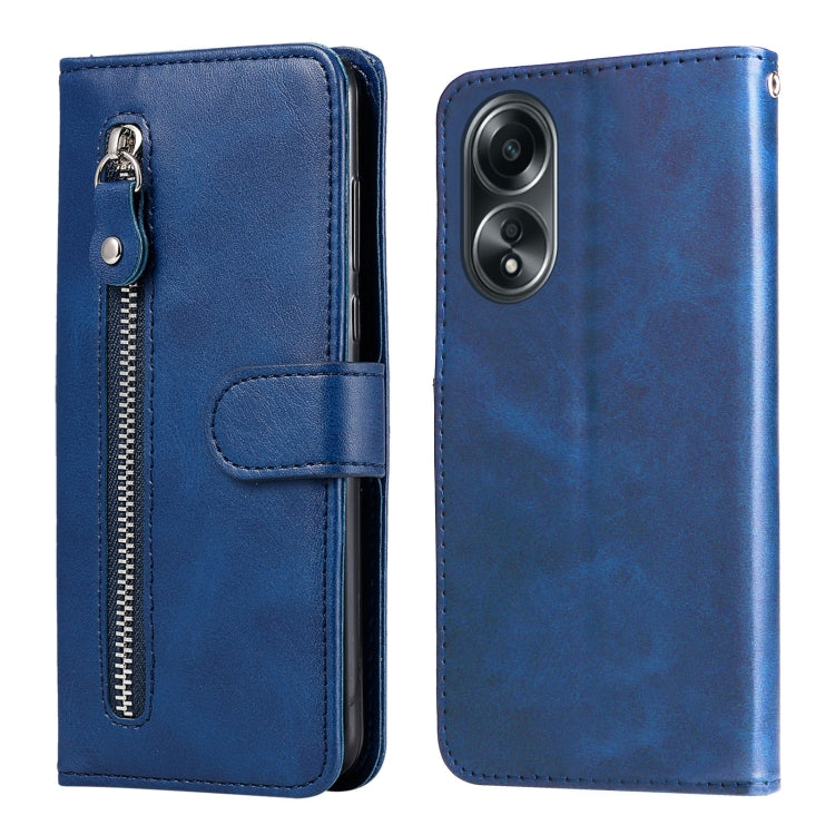 Fashion Calf Texture Zipper PU Leather Phone Case - For Oppo A58 4G / Reno10 / Reno10 Pro / A78 4G / Find X8 Pro