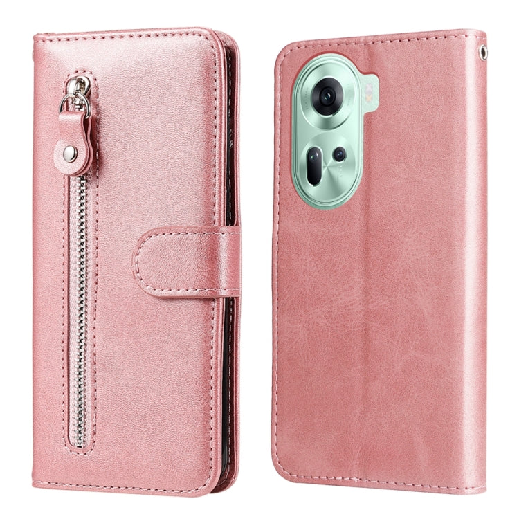 Fashion Calf Texture Zipper PU Leather Phone Case - For Oppo Reno11 F / F25 Pro / Reno11 / A59 / A2m / A38 4G / A18 4G