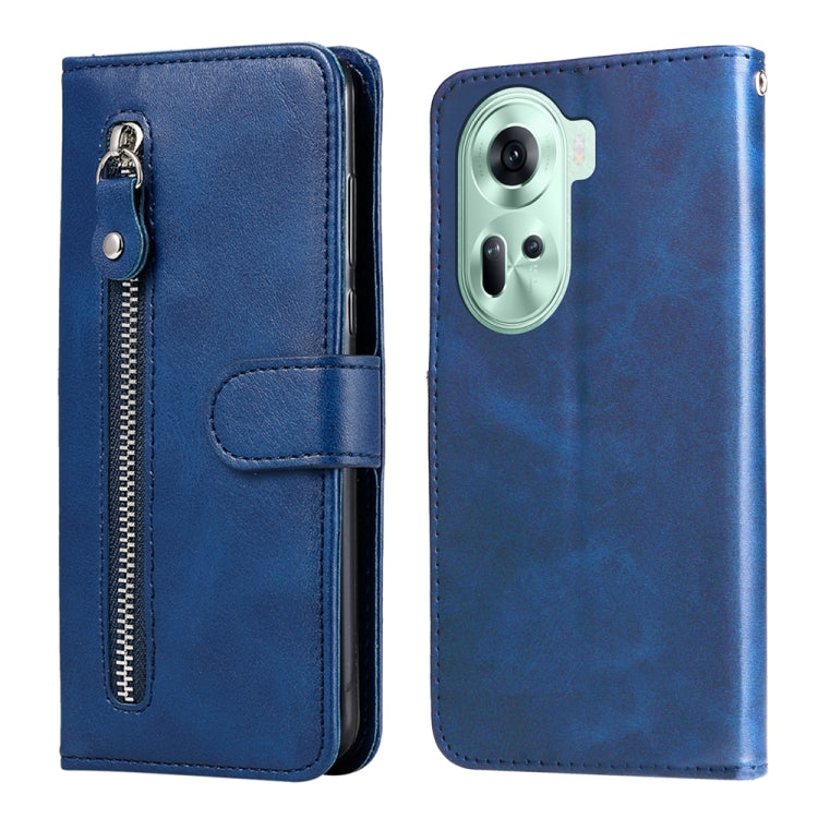 Fashion Calf Texture Zipper PU Leather Phone Case - For Oppo Reno11 F / F25 Pro / Reno11 / A59 / A2m / A38 4G / A18 4G