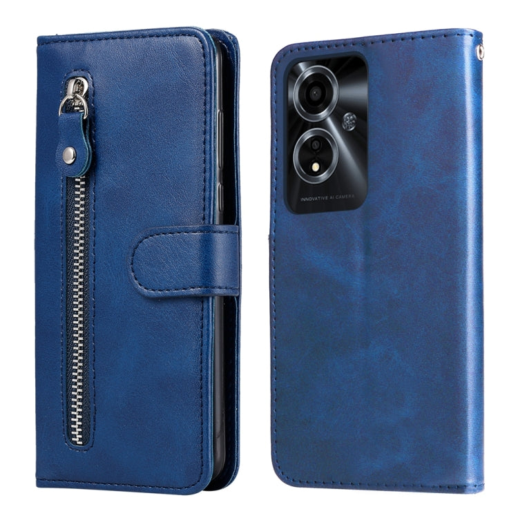 Fashion Calf Texture Zipper PU Leather Phone Case - For Oppo Reno11 F / F25 Pro / Reno11 / A59 / A2m / A38 4G / A18 4G