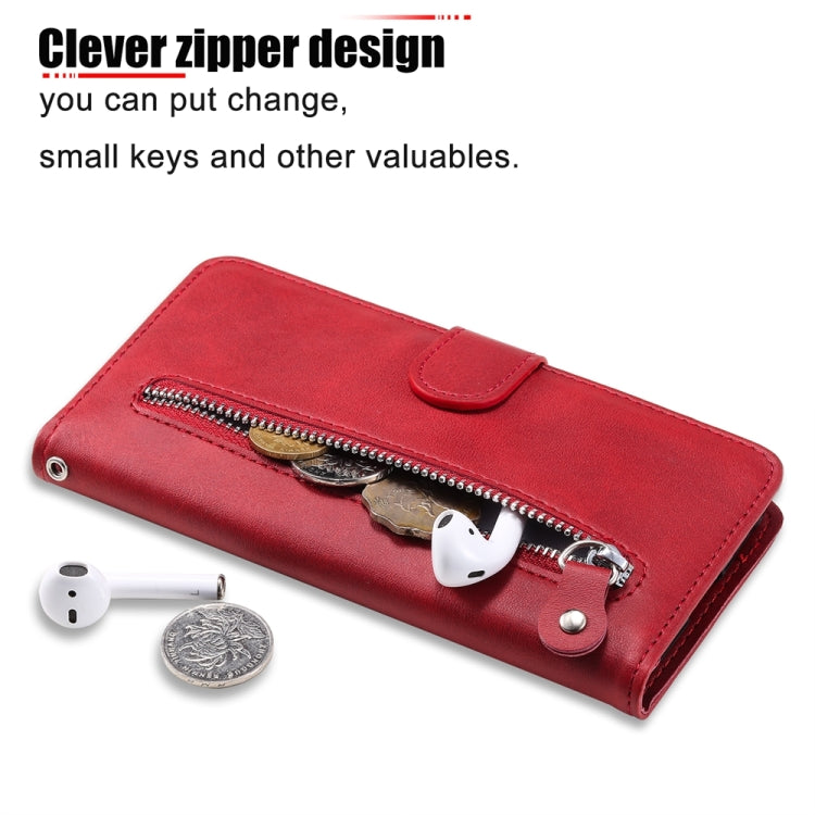 Fashion Calf Texture Zipper PU Leather Phone Case - For Oppo Reno11 F / F25 Pro / Reno11 / A59 / A2m / A38 4G / A18 4G