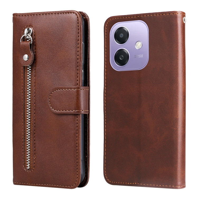 Fashion Calf Texture Zipper PU Leather Phone Case - For Oppo Reno13 / Reno14 / F29 5G / A5 Pro 5G / Reno13 Pro