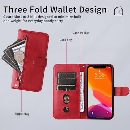 Fashion Calf Texture Zipper PU Leather Phone Case - For Oppo Reno13 / Reno14 / F29 5G / A5 Pro 5G / Reno13 Pro