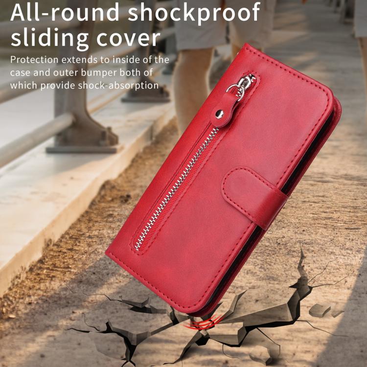 Fashion Calf Texture Zipper PU Leather Phone Case - For Oppo Reno13 / Reno14 / F29 5G / A5 Pro 5G / Reno13 Pro