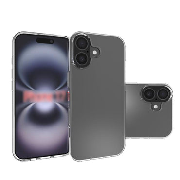 Waterproof Texture TPU Clear Phone Case - For iPhone 17 / Air / 16 / 15 Series