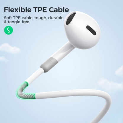 JOYROOM JR-EW01 3.5mm Half In-Ear Wired Earphones