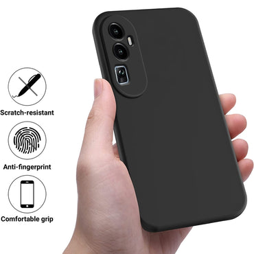 Solid Colour Liquid Silicone Phone Case - For Oppo Find X8 Pro / Find X6 Pro / Reno8 4G / A79