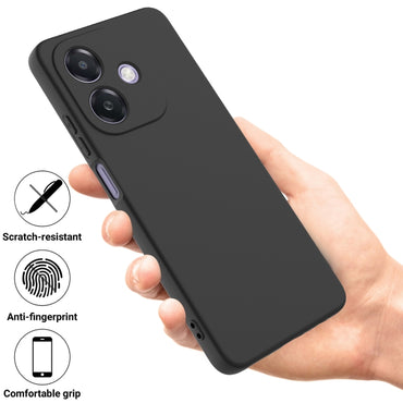 Solid Colour Liquid Silicone Phone Case - For Oppo F27 / F27 Pro / F27 Pro+ / A60 4G / Reno11 F / F25 Pro / A59 / A2 / A58 4G