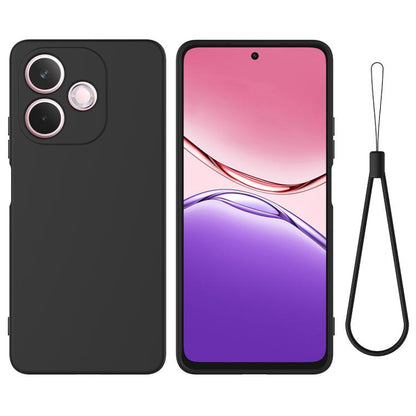 Solid Colour Liquid Silicone Phone Case - For Oppo A5 4G/5G / K13 / A5 Pro / F29 / F29 Pro