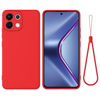 Solid Colour Liquid Silicone Phone Case - For Oppo A5 4G/5G / K13 / A5 Pro / F29 / F29 Pro