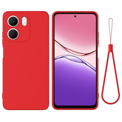 Solid Colour Liquid Silicone Phone Case - For Oppo A5 4G/5G / K13 / A5 Pro / F29 / F29 Pro