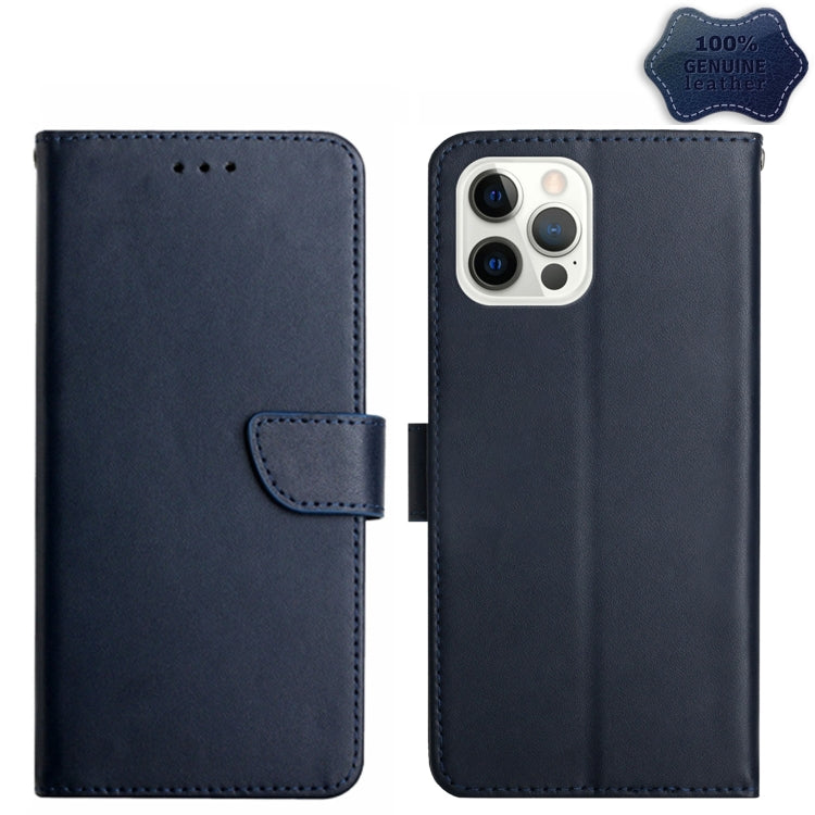 Genuine Leather Fingerprint-proof Flip Phone Case - For iPhone 16 / 15 Series