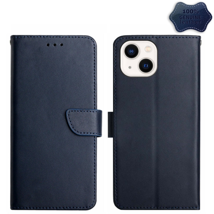 Genuine Leather Fingerprint-proof Flip Phone Case - For iPhone 16 / 15 Series