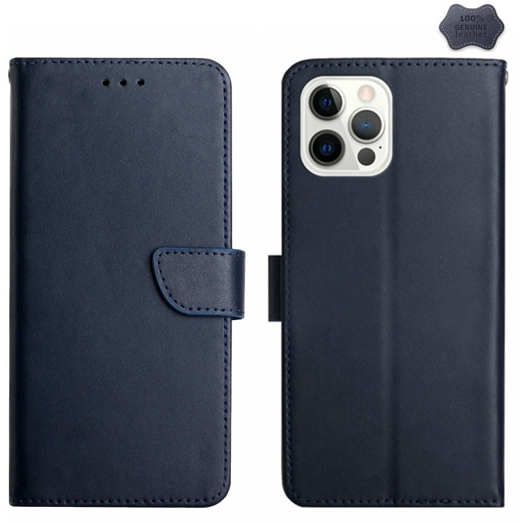 Genuine Leather Fingerprint-proof Flip Phone Case - For iPhone 16 / 15 Series