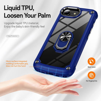 TPU + PC Lens Protection Phone Case with Ring Holder - For iPhone 17 Pro Max / Air / 16e / 17
