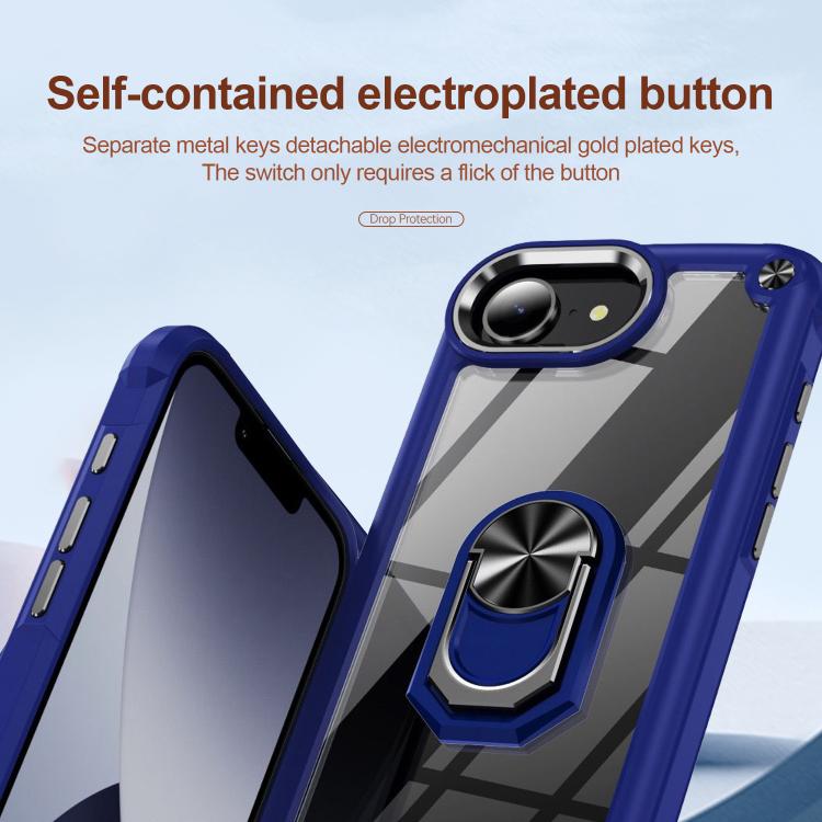 TPU + PC Lens Protection Phone Case with Ring Holder - For iPhone 17 Pro Max / Air / 16e / 17