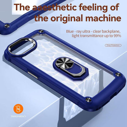 TPU + PC Lens Protection Phone Case with Ring Holder - For iPhone 17 Pro Max / Air / 16e / 17