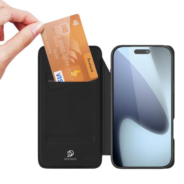 Dux Ducis Skin Pro Series Flip PU Leather Phone Case - For iPhone 17 Pro Max / 17 Pro / 17 / 17 Air / 16e / 16 Pro Max / 16 Pro / 16 Plus