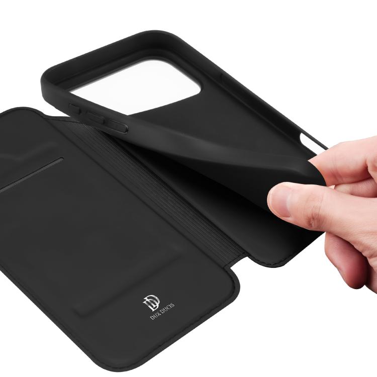 Dux Ducis Skin Pro Series Flip PU Leather Phone Case - For iPhone 17 Pro Max / 17 Pro / 17 / 17 Air / 16e / 16 Pro Max / 16 Pro / 16 Plus