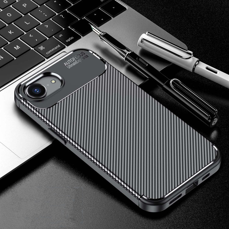 Carbon Fiber Texture Shockproof TPU Phone Case - For iPhone 16 / 15 Series