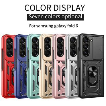 Sliding Camera Cover Design TPU+PC Phone Case - For Samsung Galaxy Z Fold5