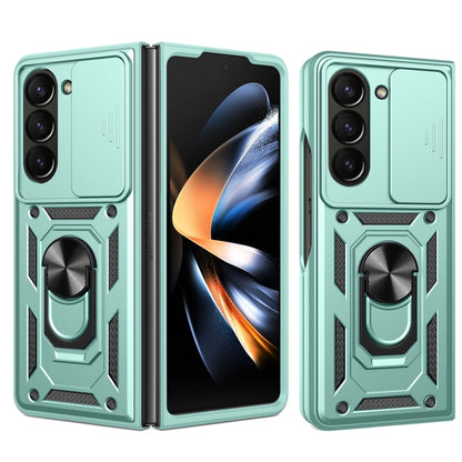 Sliding Camera Cover Design TPU+PC Phone Case - For Samsung Galaxy Z Fold5