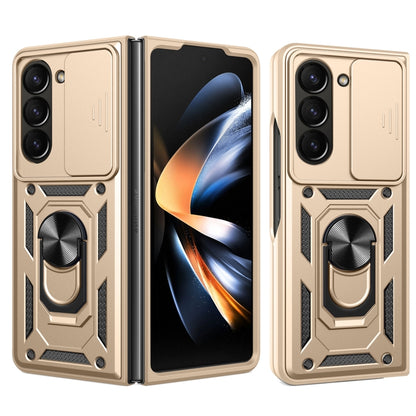 Sliding Camera Cover Design TPU+PC Phone Case - For Samsung Galaxy Z Fold5