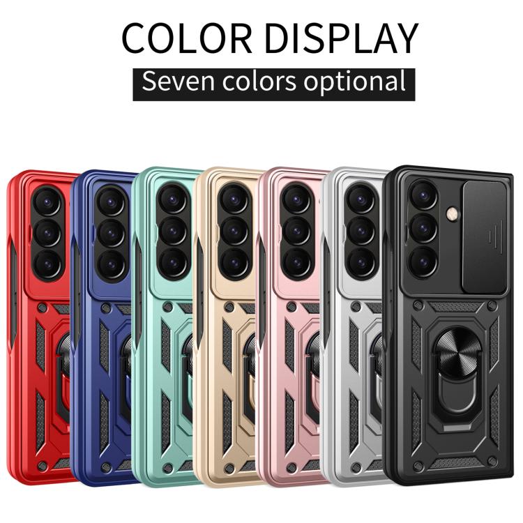 Sliding Camera Cover Design TPU+PC Phone Case - For Samsung Galaxy Z Fold8 / Fold7 / Fold6