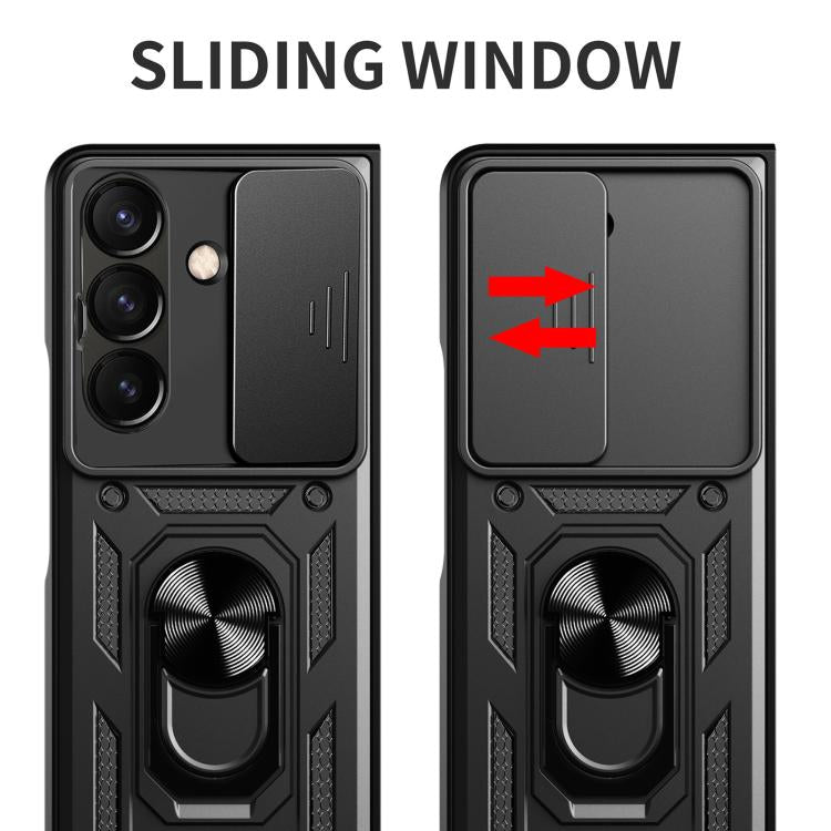 Sliding Camera Cover Design TPU+PC Phone Case - For Samsung Galaxy Z Fold8 / Fold7 / Fold6
