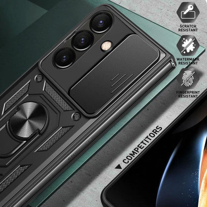 Sliding Camera Cover Design TPU+PC Phone Case - For Samsung Galaxy Z Fold8 / Fold7 / Fold6