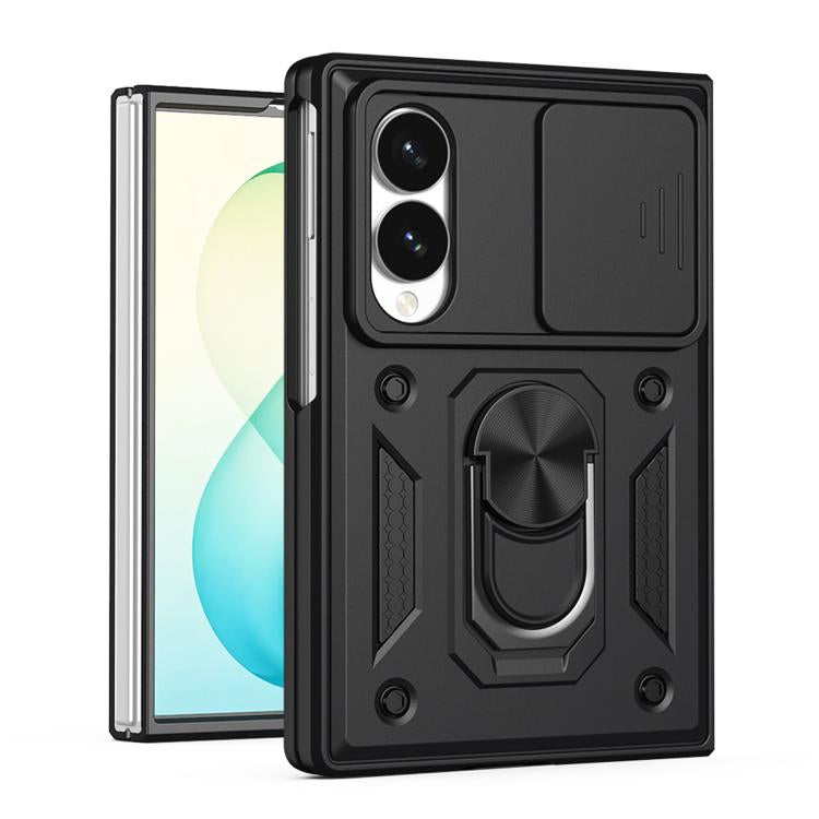 Sliding Camera Cover Design TPU+PC Phone Case - For Samsung Galaxy Z Fold8 / Fold7 / Fold6