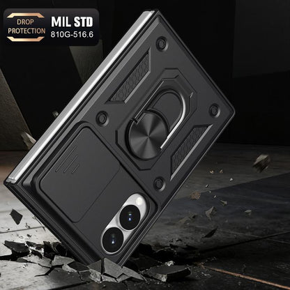 Sliding Camera Cover Design TPU+PC Phone Case - For Samsung Galaxy Z Fold8 / Fold7 / Fold6