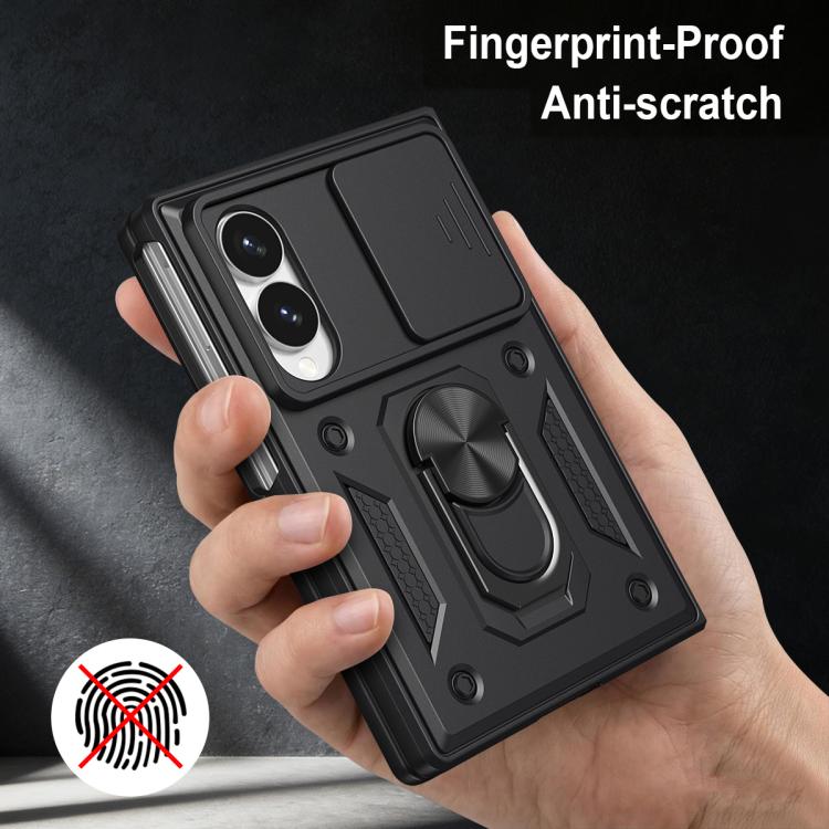 Sliding Camera Cover Design TPU+PC Phone Case - For Samsung Galaxy Z Fold8 / Fold7 / Fold6