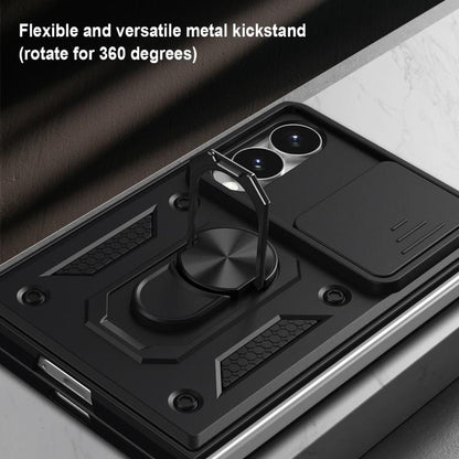 Sliding Camera Cover Design TPU+PC Phone Case - For Samsung Galaxy Z Fold8 / Fold7 / Fold6