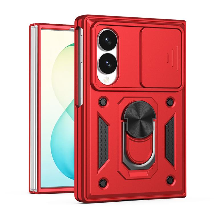 Sliding Camera Cover Design TPU+PC Phone Case - For Samsung Galaxy Z Fold8 / Fold7 / Fold6