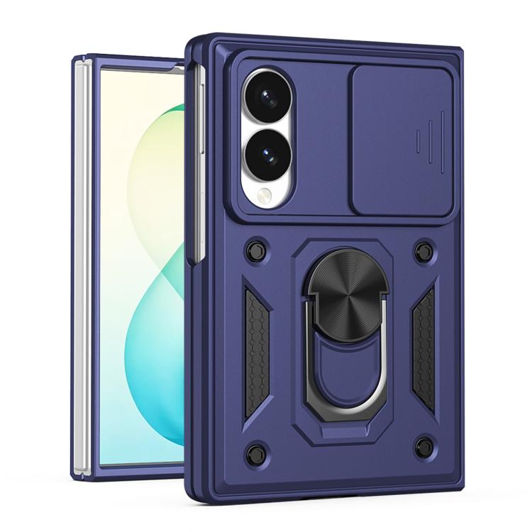 Sliding Camera Cover Design TPU+PC Phone Case - For Samsung Galaxy Z Fold8 / Fold7 / Fold6