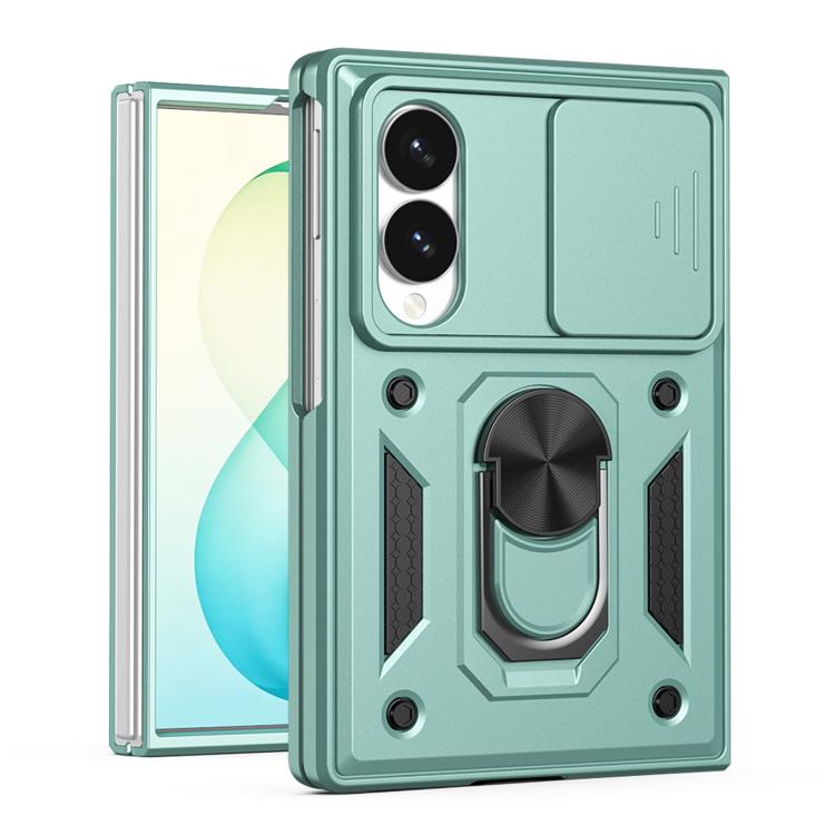Sliding Camera Cover Design TPU+PC Phone Case - For Samsung Galaxy Z Fold8 / Fold7 / Fold6