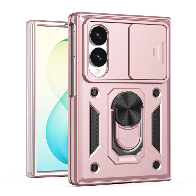 Sliding Camera Cover Design TPU+PC Phone Case - For Samsung Galaxy Z Fold8 / Fold7 / Fold6
