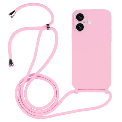 Crossbody Lanyard Liquid Silicone Case - For iPhone 16