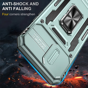 Armor PC + TPU Camera Shield Phone Case - For iPhone 15 Pro / 15 Pro Max / 15 Plus