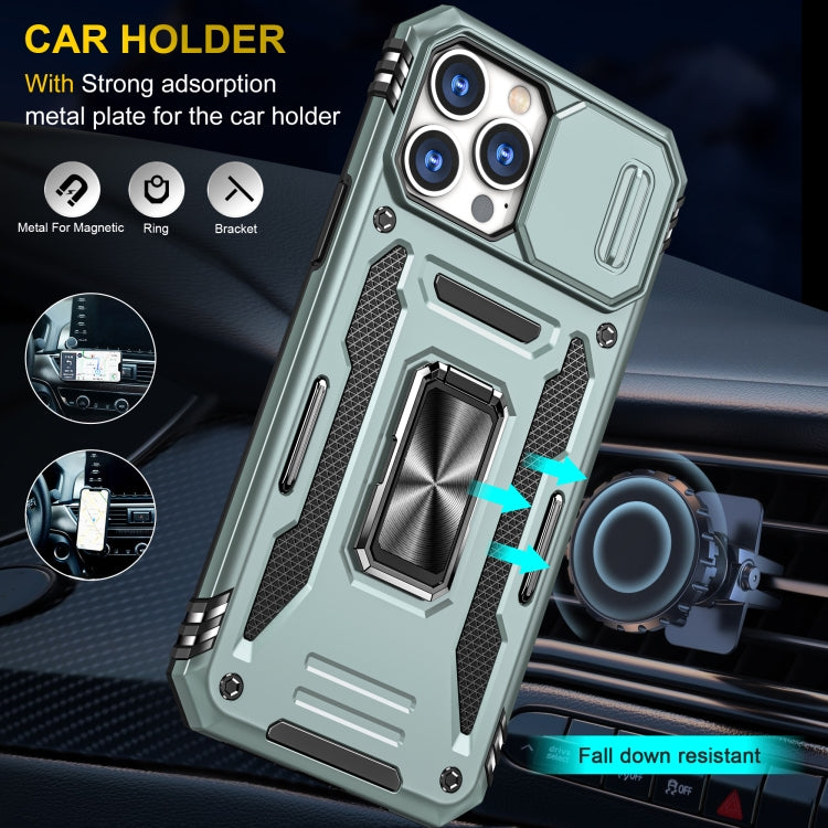 Armor PC + TPU Camera Shield Phone Case - For iPhone 15 Pro / 15 Pro Max / 15 Plus
