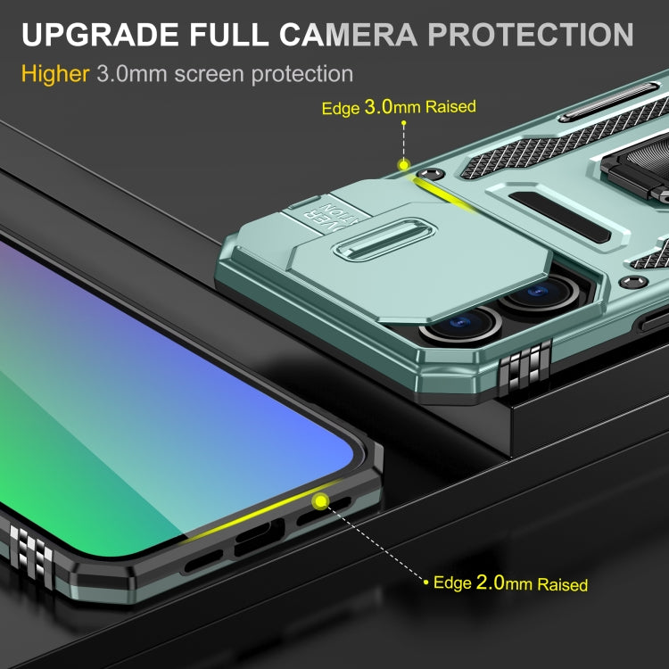 Armor PC + TPU Camera Shield Phone Case - For iPhone 16 Pro / 16 Plus / 16
