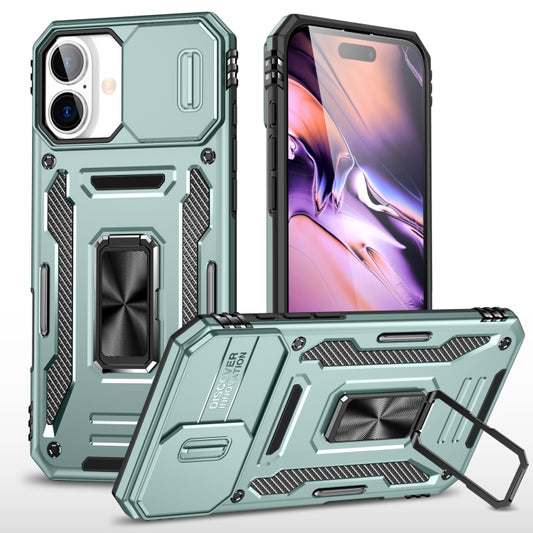 Armor PC + TPU Camera Shield Phone Case - For iPhone 16 Plus / 16 / 15 Pro Max