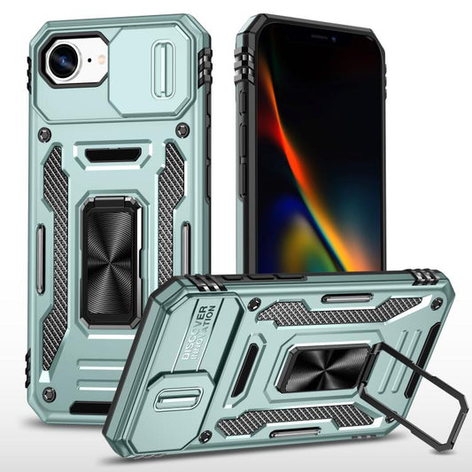 Armor PC + TPU Camera Shield Phone Case - For iPhone 16e / 16 Pro Max / 16 Pro