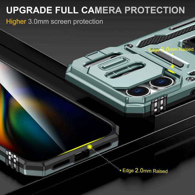 Armor PC + TPU Camera Shield Phone Case - For iPhone 17 Pro Max / 17 Pro / 17