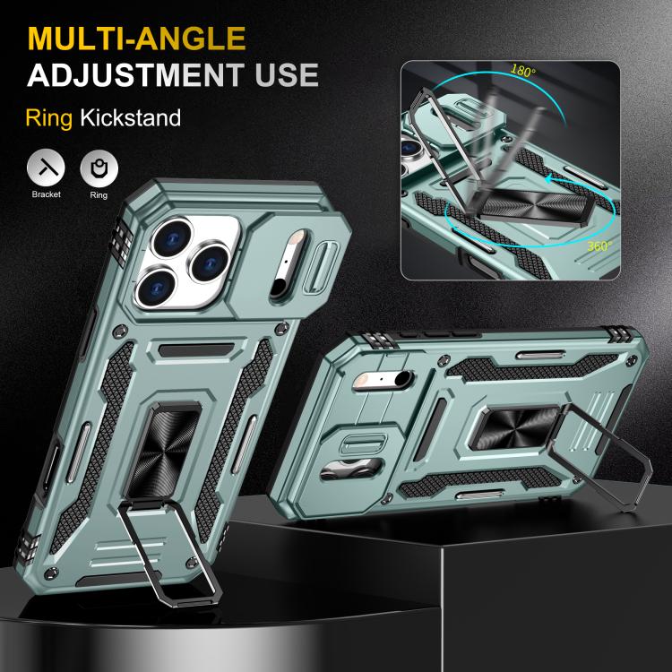 Armor PC + TPU Camera Shield Phone Case - For iPhone 17 Pro Max / 17 Pro / 17