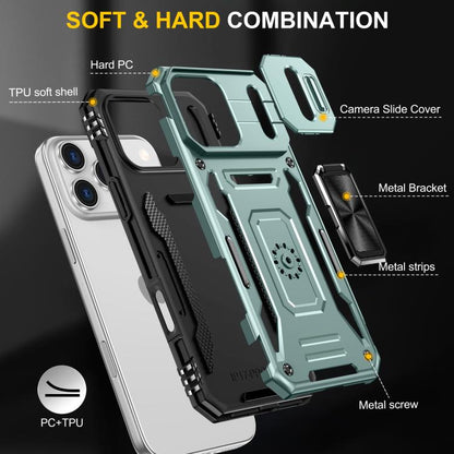 Armor PC + TPU Camera Shield Phone Case - For iPhone 17 Pro Max / 17 Pro / 17