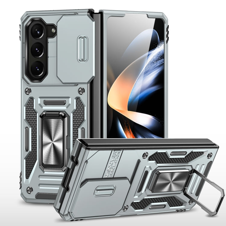 Armor PC + TPU Camera Shield Phone Case Grey - For Samsung Galaxy Z Fold5 - MosAccessories.co.uk